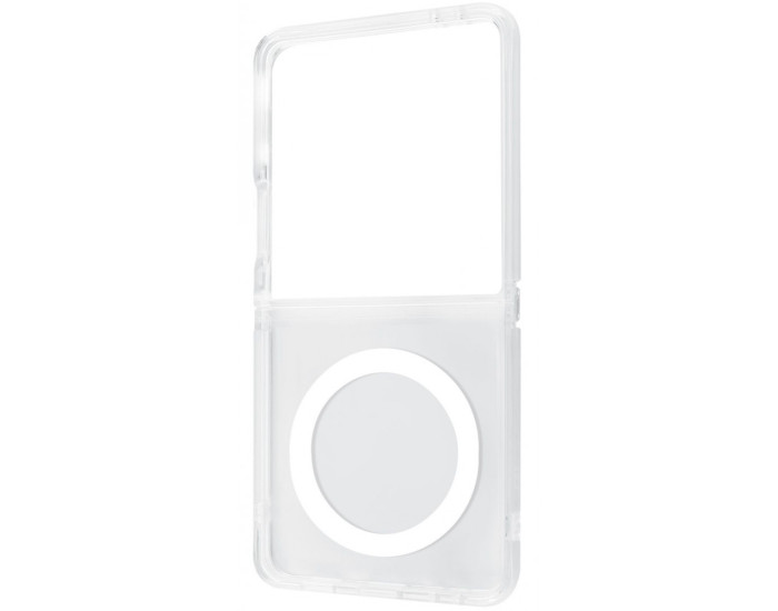 Чехол-силикон WAVE Clear Case with MagSafe Ring Samsung Galaxy Flip 7, прозрачный