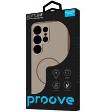 Чехол-силикон Proove Softline Case with MagSafe Ring Samsung S25 Ultra, черный