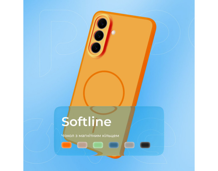 Чехол-силикон Proove Softline Case with MagSafe Ring Samsung A57, черный