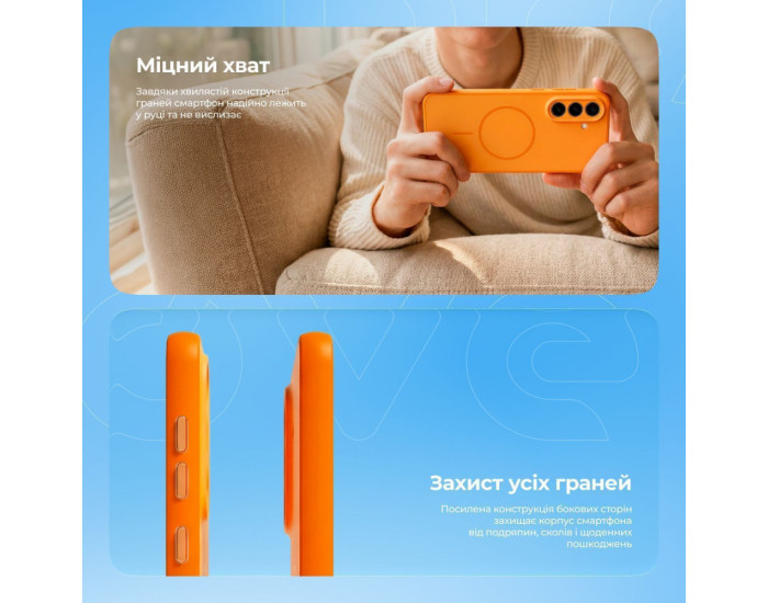 Чехол-силикон Proove Softline Case with MagSafe Ring Samsung A57, черный