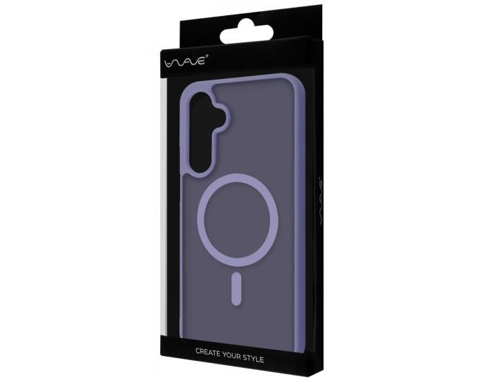 Чехол-силикон WAVE Matte Color Case with MagSafe Ring Samsung A57, темно-синий