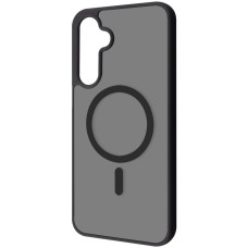 Чехол-силикон WAVE Matte Color Case with MagSafe Ring Samsung A17, черный