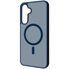 Чехол-силикон WAVE Matte Color Case with MagSafe Ring Samsung A17, темно-синий