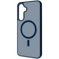 Чехол-силикон WAVE Matte Color Case with MagSafe Ring Samsung A27, темно-синий