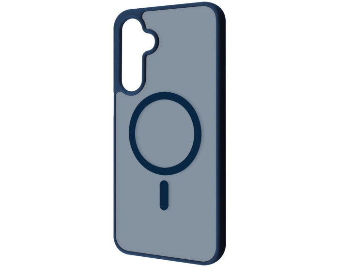 Чехол-силикон WAVE Matte Color Case with MagSafe Ring Samsung A27, темно-синий