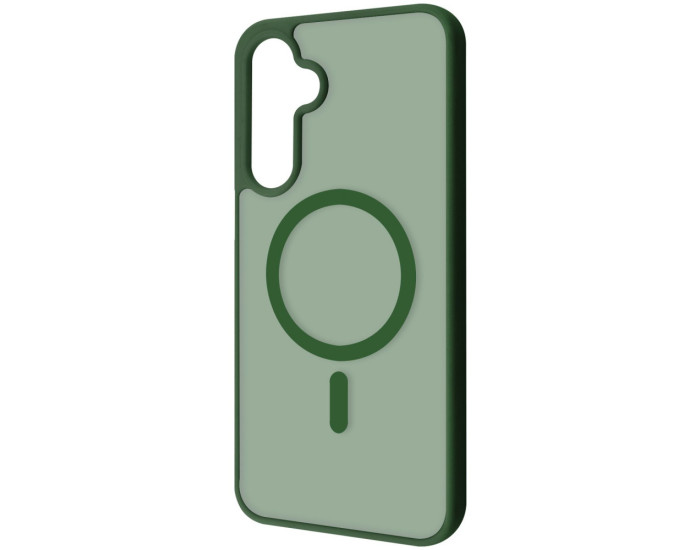 Чехол-силикон WAVE Matte Color Case with MagSafe Ring Samsung A27, зеленый