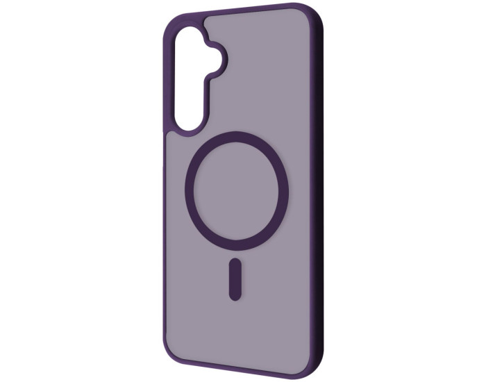 Чехол-силикон WAVE Matte Color Case with MagSafe Ring Samsung A17, темно-фиолетовый