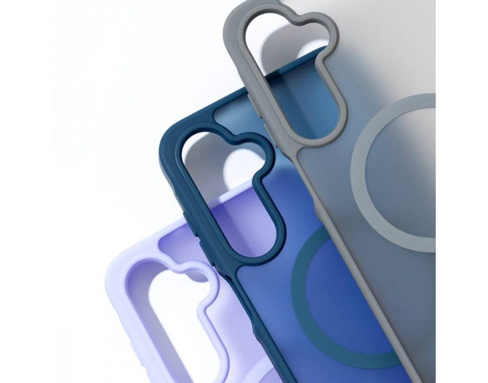 Чехол-силикон WAVE Matte Color Case with MagSafe Ring Samsung A17, темно-фиолетовый