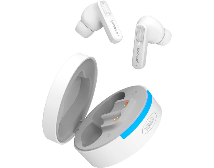 Беспроводные Hаушники Bluetooth Proove Mello TWS with ANC (APP) белые