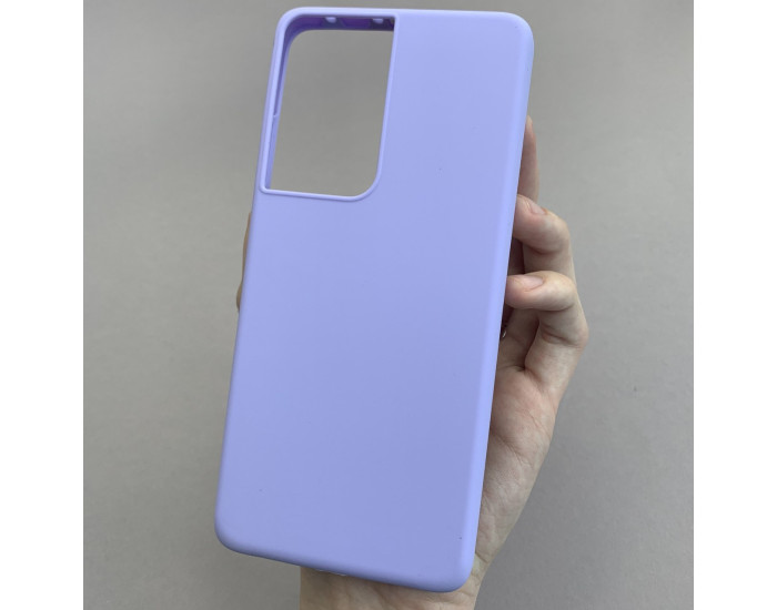 Чехол-силикон оригинал Full Soft Matte Samsung G998 S21 Ultra, Lilac