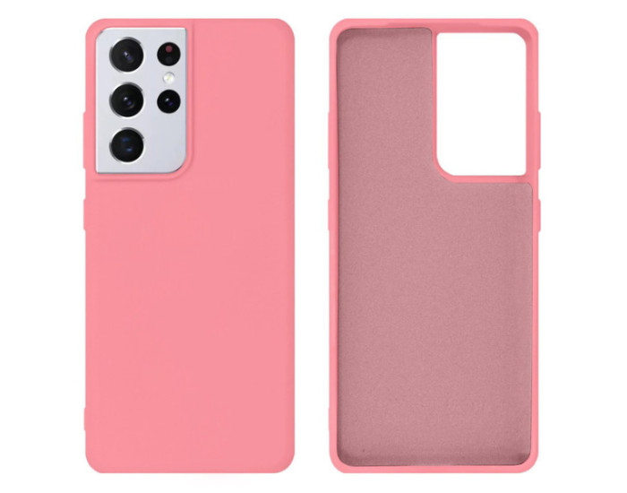 Чехол-силикон оригинал Full Soft Matte Samsung G998 S21 Ultra, Pink