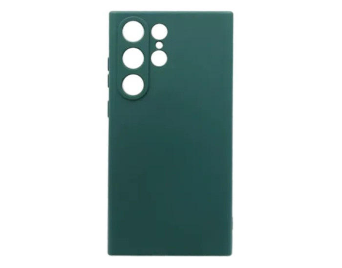 Чехол-силикон оригинал Full Soft Matte Samsung S23 Ultra, Dark green