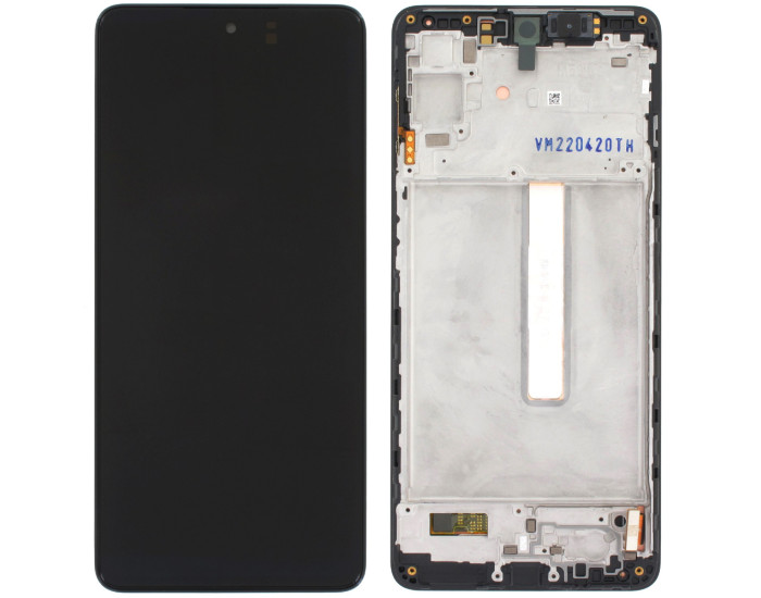 Дисплей с сенсорным экраном (модуль) Samsung M536 Galaxy M53, черный с рамкой, OLED