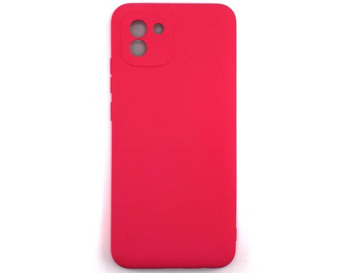 Чехол-силикон оригинал Full Soft Case Samsung A03 A035, Hot pink