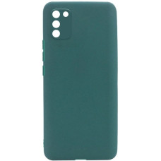 Чехол-силикон оригинал Full Camera Soft Matte Samsung A037 A03S (Emerald / Зеленый)