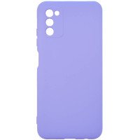 Чохол-силікон оригінал Full Camera Soft Matte Samsung A037 A03S (Lilac / Бузковий)
