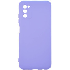Чехол-силикон оригинал Full Camera Soft Matte Samsung A037 A03S (Lilac / Сиреневый)