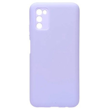 Чехол-силикон оригинал Full Camera Soft Matte Samsung A037 A03S (Elegant Purple / Сиреневый)