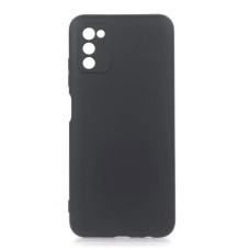 Чехол-силикон оригинал Full Camera Soft Matte Samsung A037 A03S (Black / Черный)