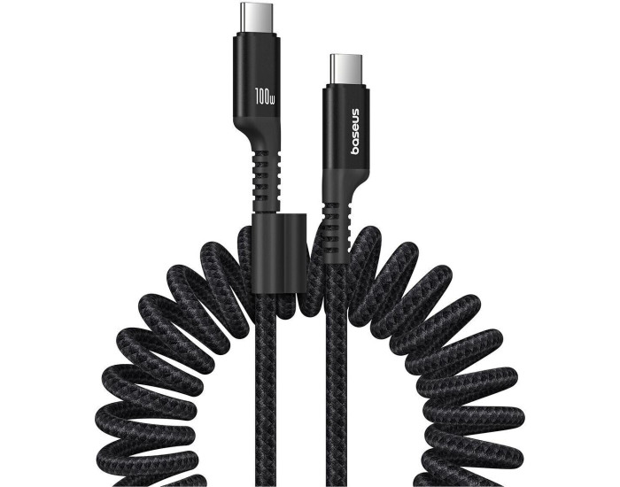 Кабель USB-C Baseus Fish-Eye Type-C to Type-C (100W/1m) черный (P10320203111-00)