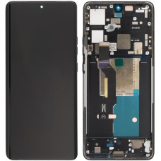 Дисплей с сенсорным экраном (модуль) Motorola XT2403 Moto Edge 50 Pro, черный с рамкой, P-OLED, оригинал