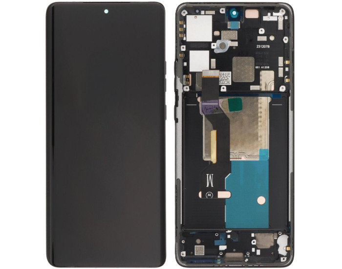 Дисплей с сенсорным экраном (модуль) Motorola XT2403 Moto Edge 50 Pro, черный с рамкой, P-OLED, оригинал