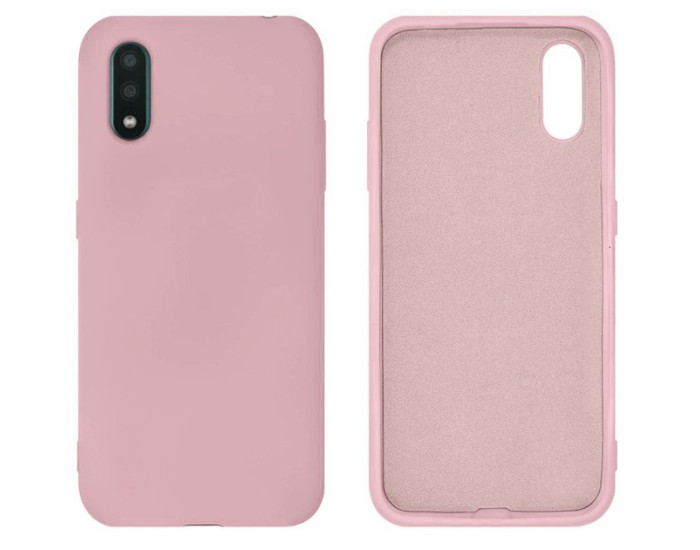 Чехол-силикон оригинал Full Soft Matte Case Samsung A022 A02, Pink sand