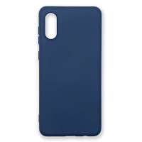 Чехол-силикон оригинал Full Soft Matte Case Samsung A022 A02, Navy blue