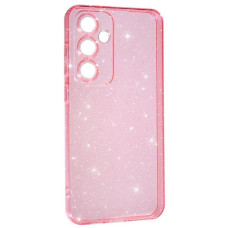 Чехол-силикон Clear Shine Samsung S24, розовый