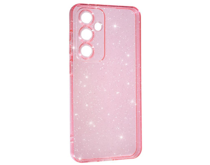 Чехол-силикон Clear Shine Samsung S24, розовый
