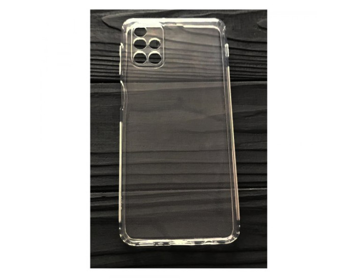Чехол-силикон 0.5mm с заглушками + защита камеры Samsung M31s M317, Clear