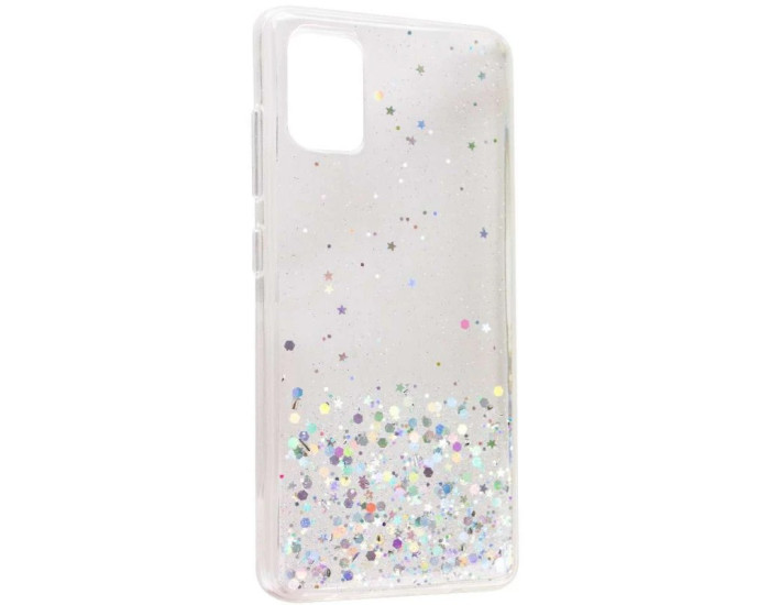 Чехол-силикон Star Glitter Samsung A72 4G/5G, прозрачный