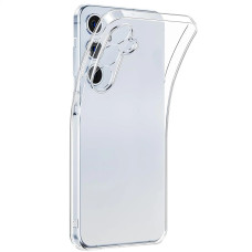 Чехол-силикон 0.5mm с заглушками + защита камеры Samsung G990 S20, Clear