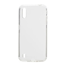 Чехол-силикон с заглушками и защита камеры Samsung A015 A01, Clear