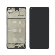 Дисплей з сенсорним екраном (модуль) Oppo A78 4G, чорний з рамкою, OLED