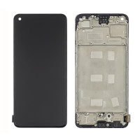 Дисплей с сенсорным экраном (модуль) Oppo A78 4G, черный с рамкой, IPS