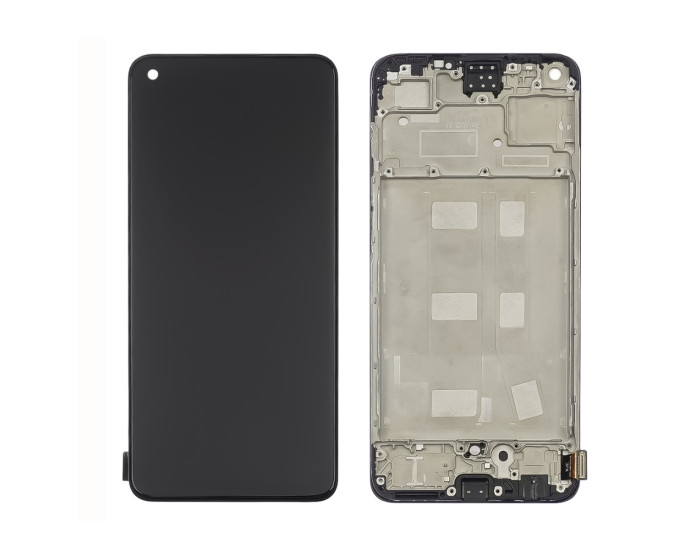 Дисплей с сенсорным экраном (модуль) Oppo A78 4G, черный с рамкой, IPS