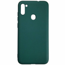 Чехол-силикон Aspor Full Samsung A115 A11 /M115 M11 с микрофиброй, зеленый