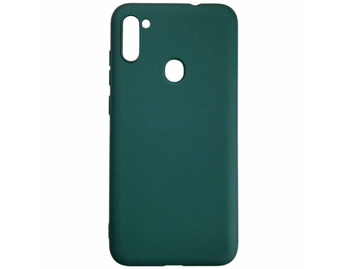 Чехол-силикон Aspor Full Samsung A115 A11 /M115 M11 с микрофиброй, зеленый