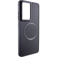 Чохол-силікон Bonbon Metal Style with MagSafe Samsung S22 Ultra, Black