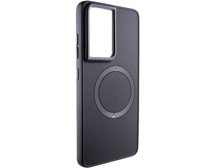 Чехол-силикон Bonbon Metal Style with MagSafe Samsung S22 Ultra, Black