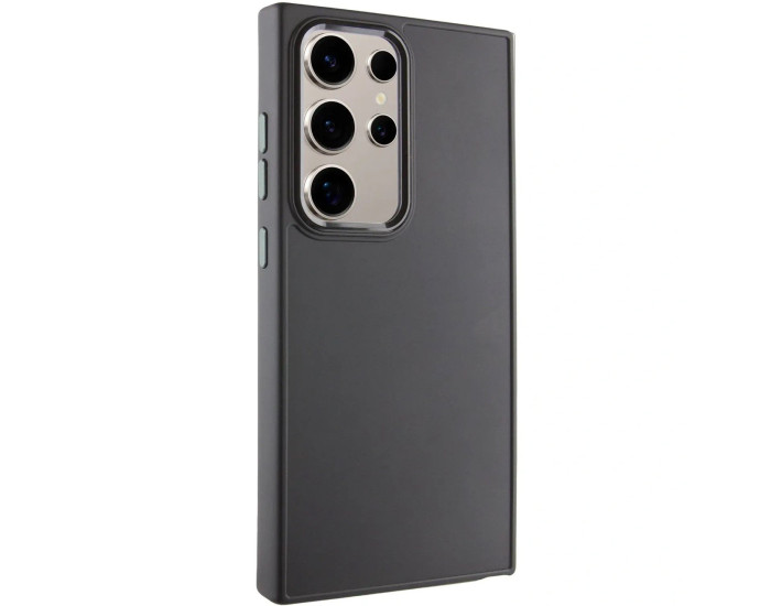Чехол-силикон Bonbon Metal Style Samsung S24 Plus /S25 Plus, Black
