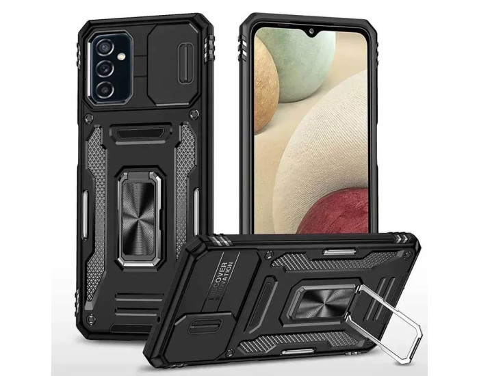 Чехол-Ударопрочный Camshield Army Ring Samsung M23 5G /M13 4G, черный