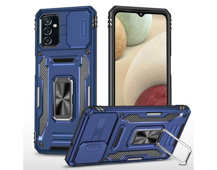 Чехол-Ударопрочный Camshield Army Ring Samsung M23 5G /M13 4G, темно-синий