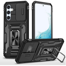 Чехол-Ударопрочный Camshield Army Ring Samsung S24 FE, черный