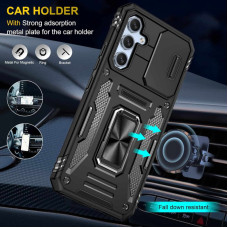 Чехол-Ударопрочный Camshield Army Ring Samsung S24 FE, черный