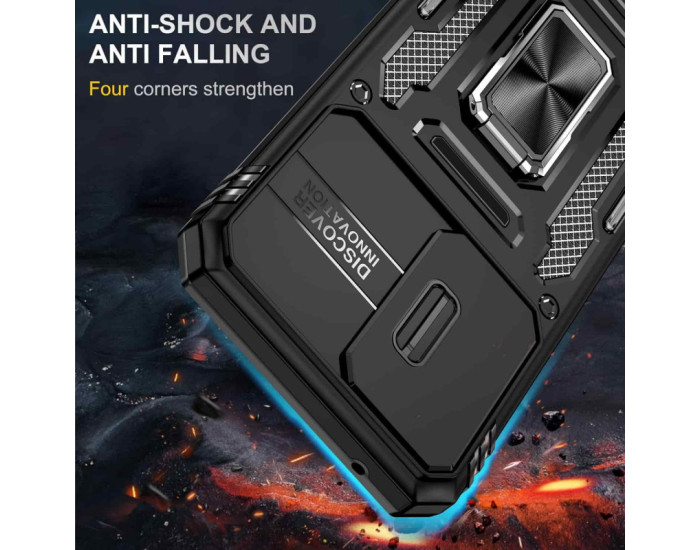 Чехол-Ударопрочный Camshield Army Ring Samsung S24 FE, черный