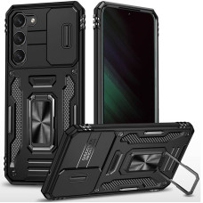 Чехол-Ударопрочный Camshield Army Ring Samsung S23 Plus, черный