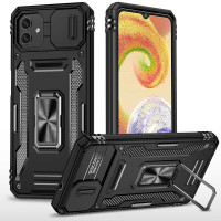 Чохол-Ударостійкий Camshield Army Ring Samsung A055 Galaxy A05, чорний