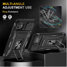 Чехол-Ударопрочный Camshield Army Ring Samsung A055 Galaxy A05, черный